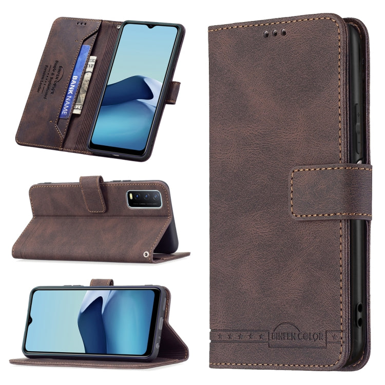 Magnetic Clasp RFID Blocking Anti-Theft Leather Case with Holder & Card Slots & Wallet, For OPPO A94 5G/ F19 Pro Plus/ Reno5 Z 5G, For OPPO Realme C12 / C15 / C25, For OPPO Realme C21 / C20, For vivo Y11 / Y15 / Y12 / Y17, For vivo Y20