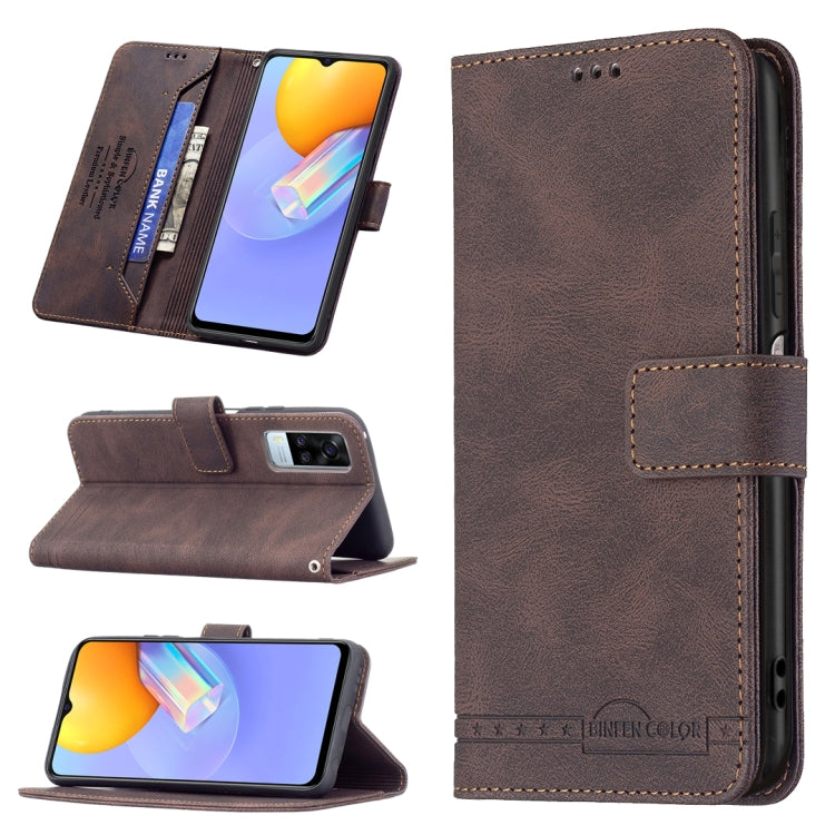 Magnetic Clasp RFID Blocking Anti-Theft Leather Case with Holder & Card Slots & Wallet, For OPPO A94 5G/ F19 Pro Plus/ Reno5 Z 5G, For OPPO Realme C12 / C15 / C25, For OPPO Realme C21 / C20, For vivo Y11 / Y15 / Y12 / Y17, For vivo Y20