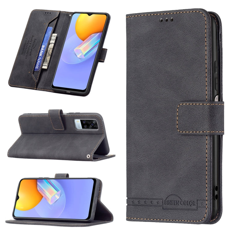 Magnetic Clasp RFID Blocking Anti-Theft Leather Case with Holder & Card Slots & Wallet, For OPPO A94 5G/ F19 Pro Plus/ Reno5 Z 5G, For OPPO Realme C12 / C15 / C25, For OPPO Realme C21 / C20, For vivo Y11 / Y15 / Y12 / Y17, For vivo Y20