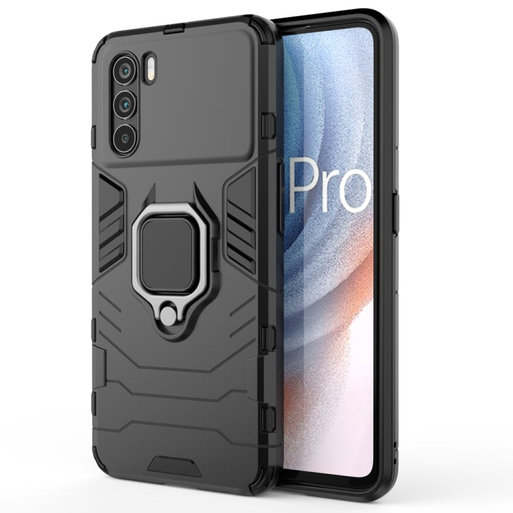 PC + TPU Shockproof Protective Phone Case with Magnetic Ring Holder, For OPPO K9 Pro, For Samsung Galaxy M52 5G