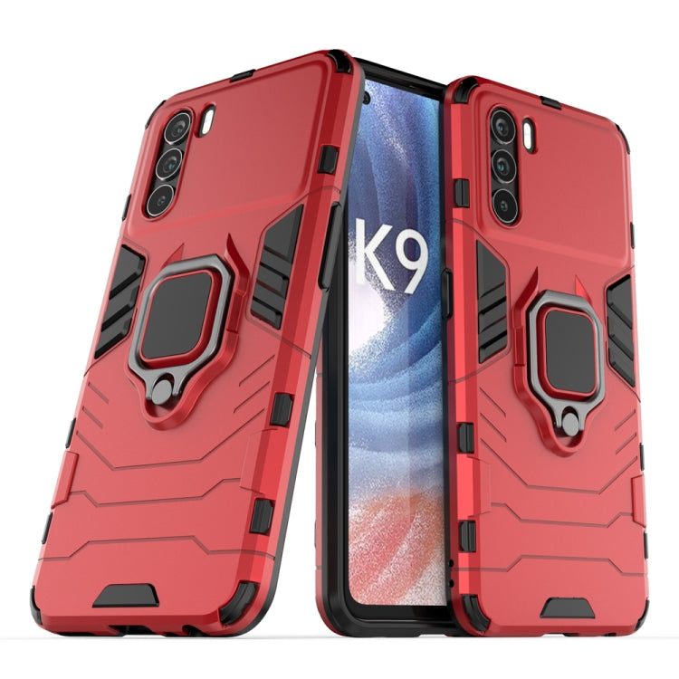 PC + TPU Shockproof Protective Phone Case with Magnetic Ring Holder, For OPPO K9 Pro, For Samsung Galaxy M52 5G