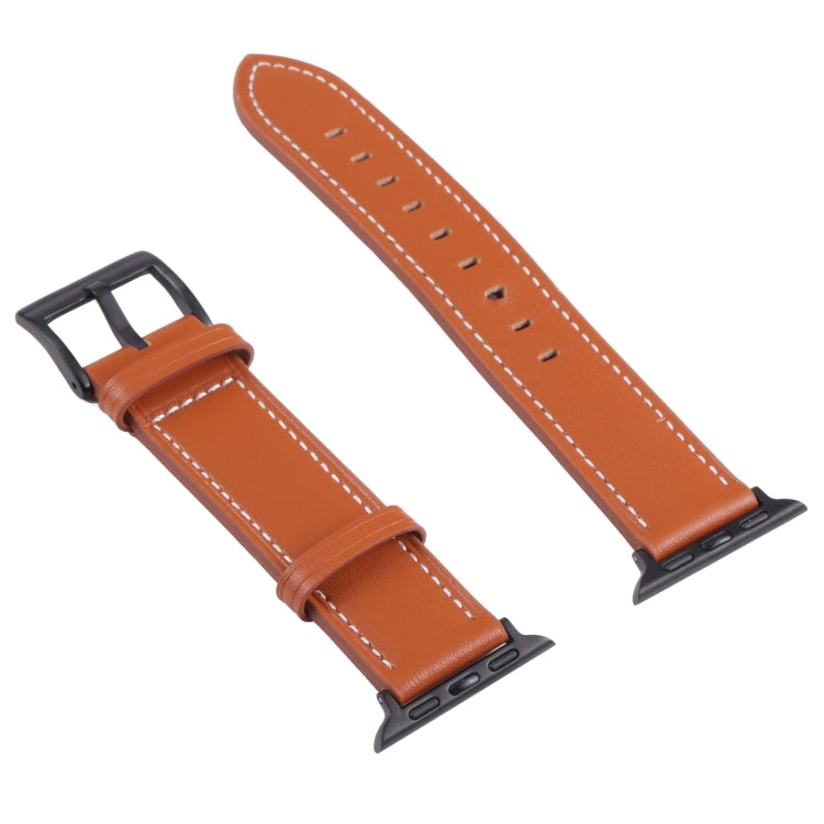 Leather Replacement Watchband For Apple Watch Series, 7 45mm / 6&amp;SE&amp;5&amp;4 44mm / 3&amp;2&amp;1 42mm, 7 41mm / 6&amp;SE&amp;5&amp;4 40mm / 3&amp;2&amp;1 38mm