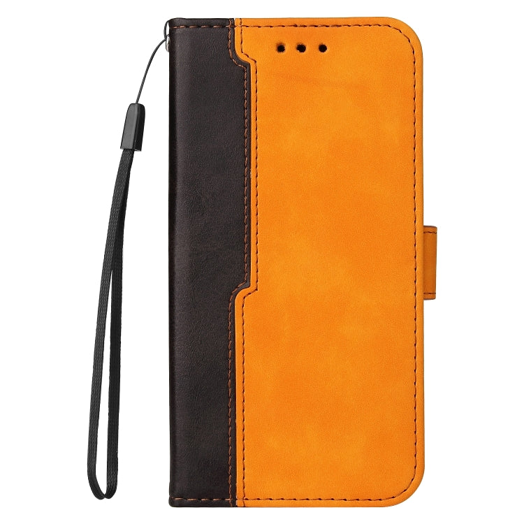 Stitching-Color Horizontal Flip Leather Phone Case with Holder & Card Slots & Photo Frame, For vivo Y21 / Y21s / Y33s