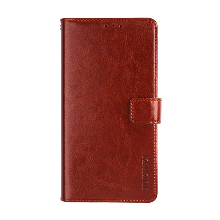 idewei Crazy Horse Texture Horizontal Flip Leather Phone Case with Holder & Card Slots & Wallet, For Xiaomi Redmi Note 11, For Xiaomi Redmi Note 11 Pro, For Samsung Galaxy M52 5G