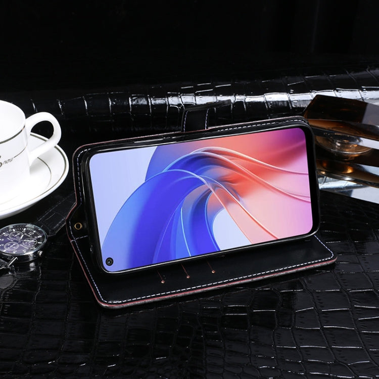 idewei Crocodile Texture Horizontal Flip Phone Leather Case, For OPPO A55 4G, For Xiaomi Redmi Note 11, For Xiaomi Redmi Note 11 Pro, For Samsung Galaxy M52 5G, For ZTE Blade V30 Vita, For Honor X30i