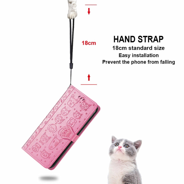 Cat and Dog Embossed Horizontal Flip Phone Leather Case with Holder & Card Slot & Wallet & Lanyard, Series 3