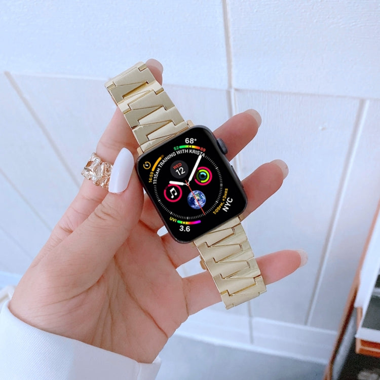 Lightning Shape Stainless Steel Replacement Watchband For Apple Watch Series