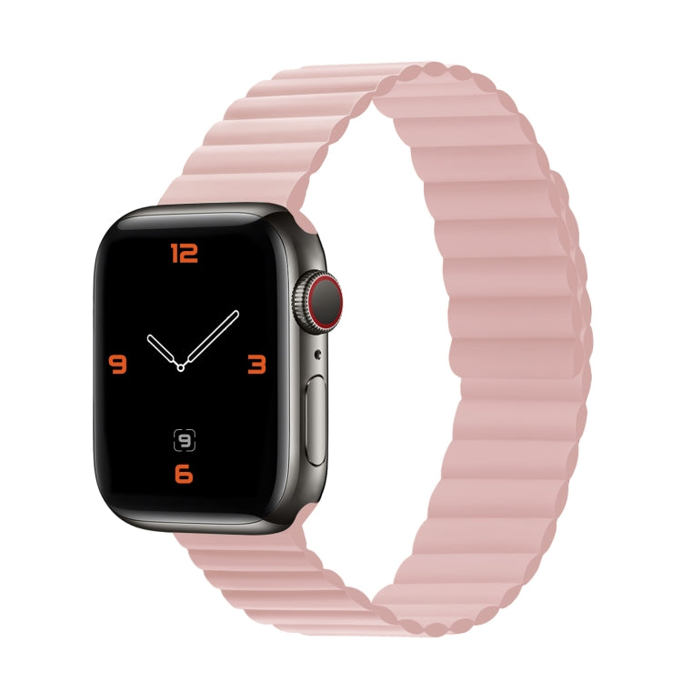 Silicone Magnetic Integrated Short Strap Watchband For Apple Watch Series, 7 41mm / 6&amp;SE&amp;5&amp;4 40mm / 3&amp;2&amp;1 38mm, 7 45mm / 6&amp;SE&amp;5&amp;4 44mm / 3&amp;2&amp;1 42mm