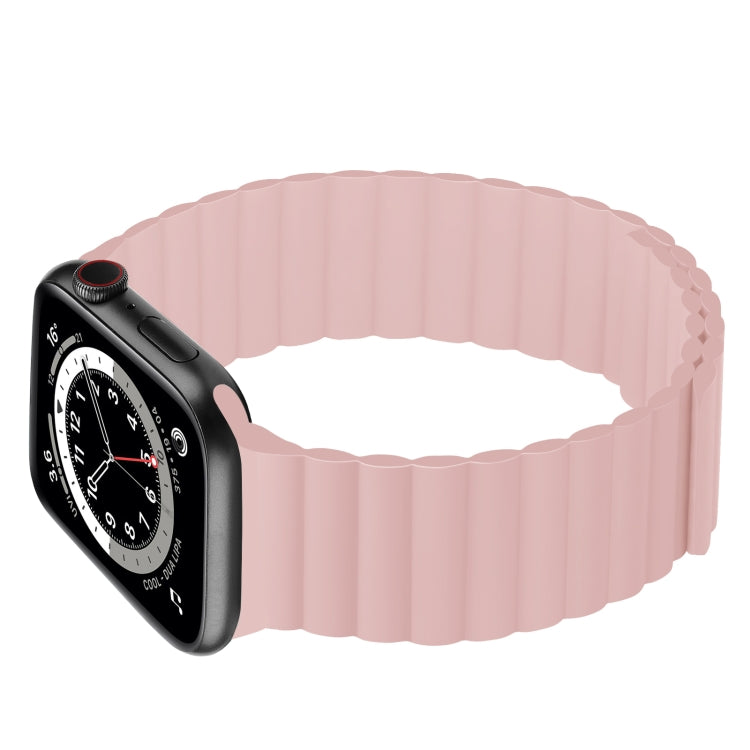 Silicone Magnetic Integrated Short Strap Watchband For Apple Watch Series, 7 41mm / 6&amp;SE&amp;5&amp;4 40mm / 3&amp;2&amp;1 38mm, 7 45mm / 6&amp;SE&amp;5&amp;4 44mm / 3&amp;2&amp;1 42mm