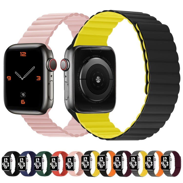 Silicone Magnetic Integrated Long Strap Watchband For Apple Watch Series, 7 41mm / 6&amp;SE&amp;5&amp;4 40mm / 3&amp;2&amp;1 38mm, 7 45mm / 6&amp;SE&amp;5&amp;4 44mm / 3&amp;2&amp;1 42mm