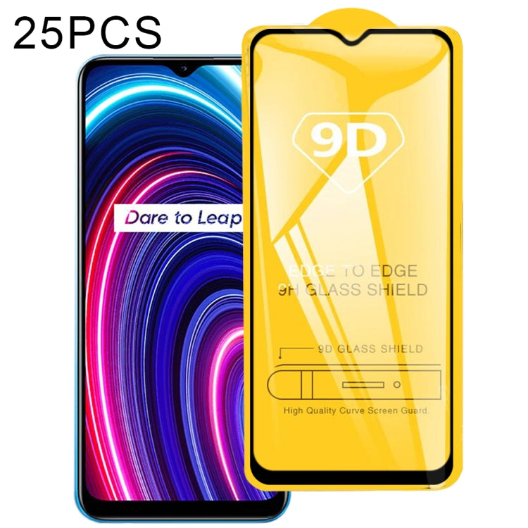 25 PCS 9D Full Glue Full Screen Tempered Glass Film