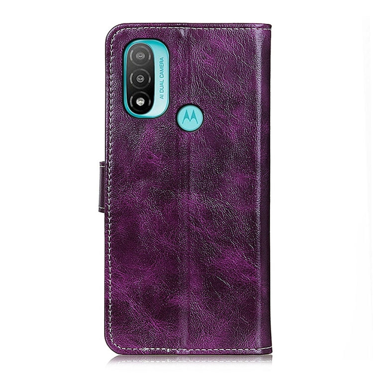 Retro Crazy Horse Texture Horizontal Flip Leather Phone Case, For Motorola Moto E40/E20/E30/Lenovo K14 Plus, For Nokia G50, For OPPO Realme Narzo 50i