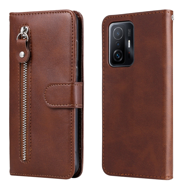 Fashion Calf Texture Zipper Horizontal Flip Leather Phone Case, For vivo Y21 / Y21S / Y33S, For Xiaomi 11T / 11T Pro