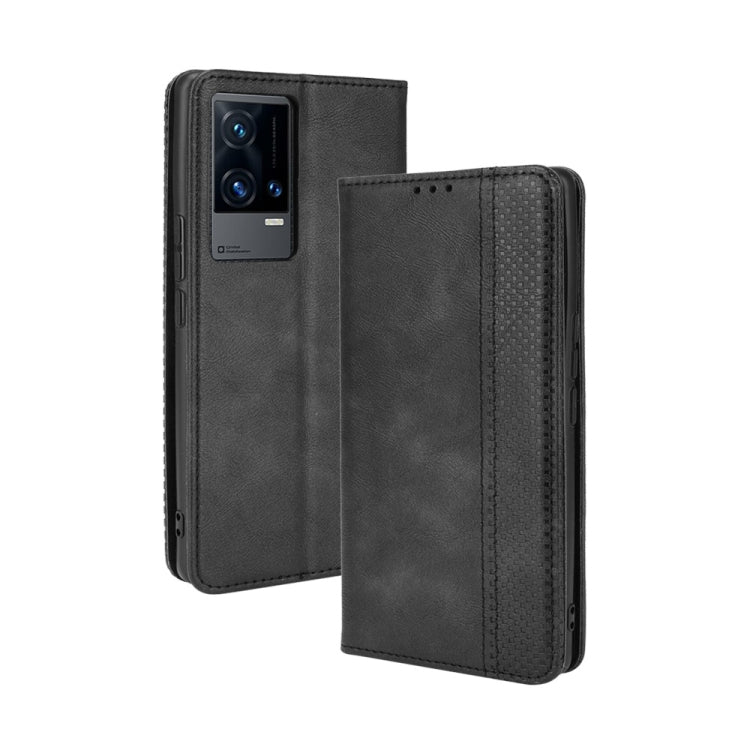 Magnetic Buckle Retro Crazy Horse Texture Horizontal Flip Phone Leather Case with Holder & Card Slots & Photo Frame, For Motorola Moto E40 / E30 / E20, For Motorola G Pure, For OPPO Realme GT Neo2, For vivo iQOO 8 Pro, For vivo iQOO 8, For Huawei nova 9