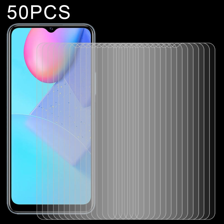 50 PCS 0.26mm 9H 2.5D Tempered Glass Film, For Honor 50 Lite (50 PCS), For OPPO Realme C21Y (50 PCS), For vivo Y12S 2021 / Y15A / Y15S / Y12a (50 PCS), For vivo Y70t (50 PCS)