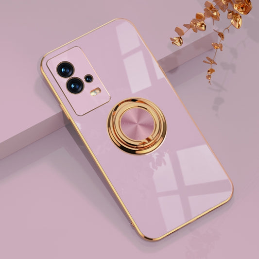 6D Electroplating Full Coverage Silicone Protective Case with Magnetic Ring Holder, For vivo iQOO8, For vivo iQOO8 Pro, For Xiaomi Mi 11T / Mi 11T Pro