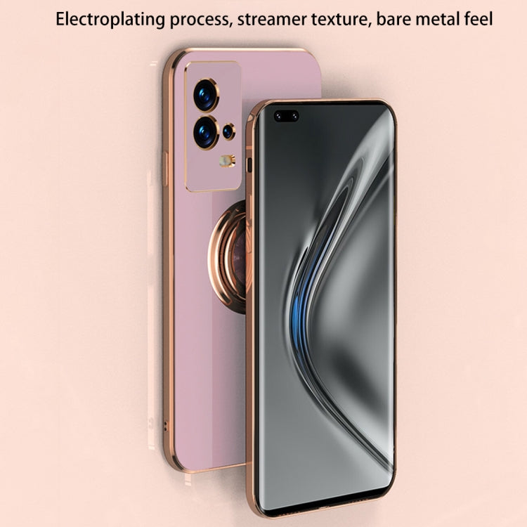 6D Electroplating Full Coverage Silicone Protective Case with Magnetic Ring Holder, For vivo iQOO8, For vivo iQOO8 Pro, For Xiaomi Mi 11T / Mi 11T Pro