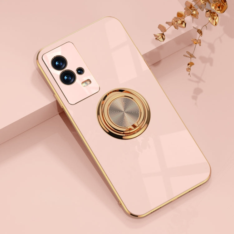 6D Electroplating Full Coverage Silicone Protective Case with Magnetic Ring Holder, For vivo iQOO8, For vivo iQOO8 Pro, For Xiaomi Mi 11T / Mi 11T Pro