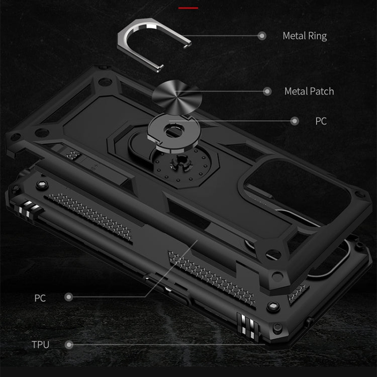 Shockproof TPU + PC Phone Protective Case with 360 Degree Rotating Holder, For OPPO Reno5 Z