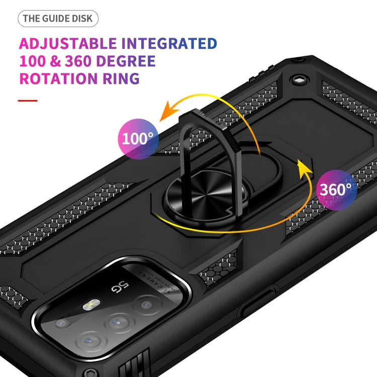 Shockproof TPU + PC Phone Protective Case with 360 Degree Rotating Holder, For OPPO Reno5 Z