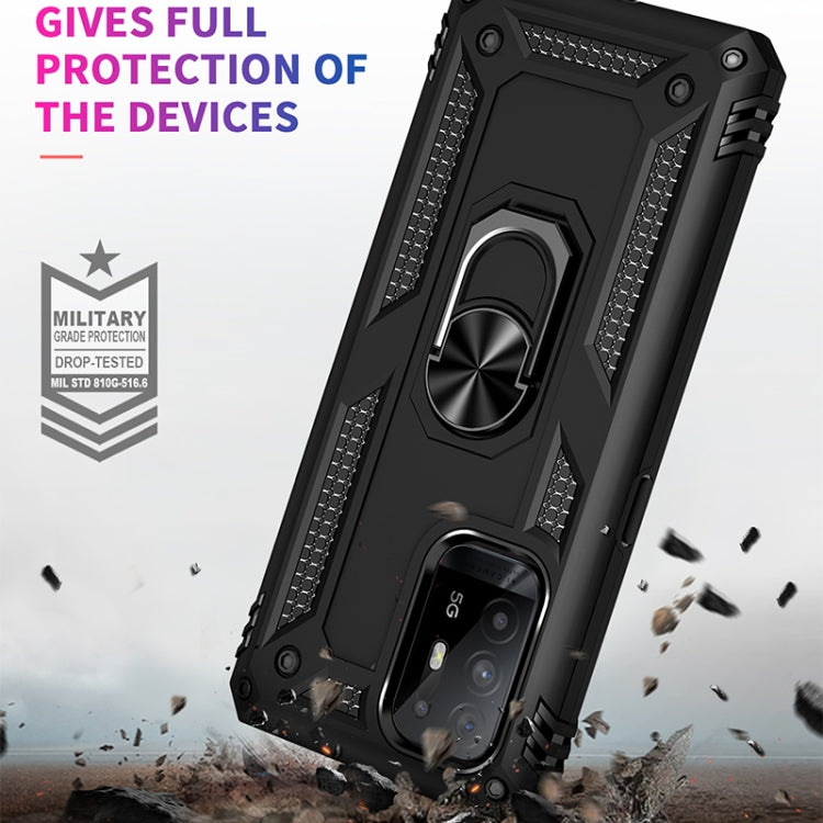 Shockproof TPU + PC Phone Protective Case with 360 Degree Rotating Holder, For OPPO Reno5 Z