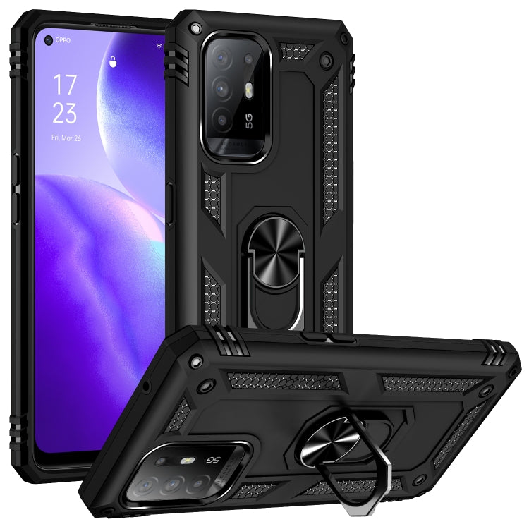 Shockproof TPU + PC Phone Protective Case with 360 Degree Rotating Holder, For OPPO Reno5 Z