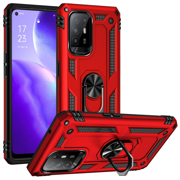 Shockproof TPU + PC Phone Protective Case with 360 Degree Rotating Holder, For OPPO Reno5 Z