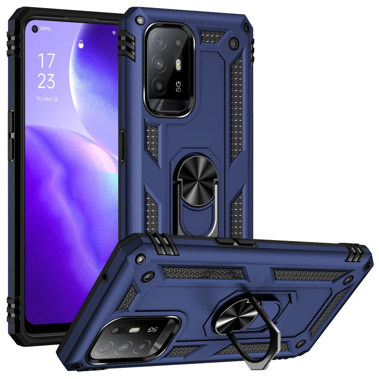 Shockproof TPU + PC Phone Protective Case with 360 Degree Rotating Holder, For OPPO Reno5 Z