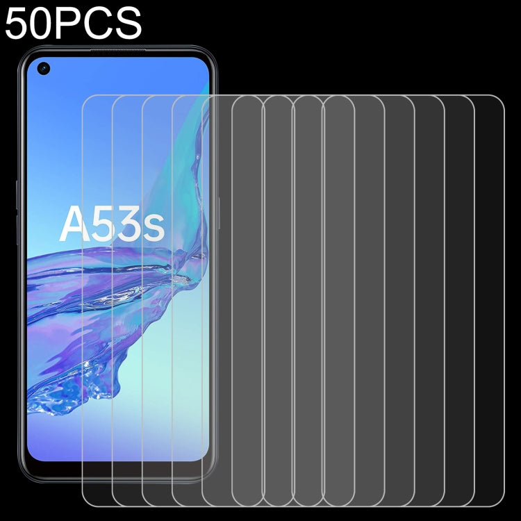 50 PCS 0.26mm 9H 2.5D Tempered Glass Film, For Huawei Enjoy 20e (50 PCS), For Huawei nova Y60, For OPPO Realme