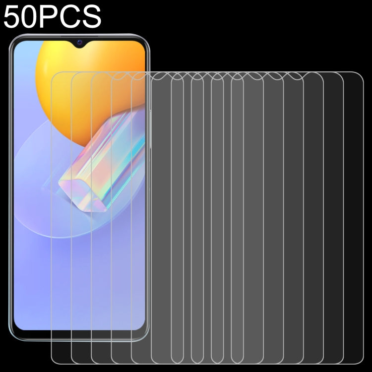 50 PCS 0.26mm 9H 2.5D Tempered Glass Film, For Huawei Enjoy 20e (50 PCS), For Huawei nova Y60, For OPPO Realme