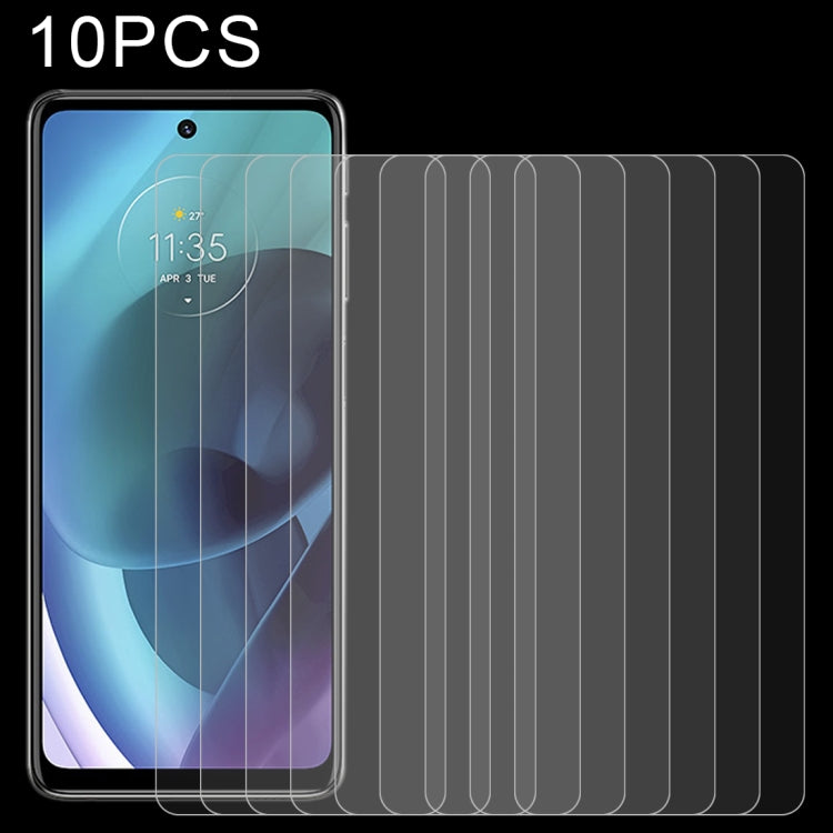 10 PCS 0.26mm 9H 2.5D Tempered Glass Film, For Motorola Moto G41 (10 PCS), For Motorola Moto G31 (10 PCS), For Motorola Moto G51 5G / G200 5G / G60 (10 PCS), For vivo Y76s (10 PCS), For vivo iQOO Z5 (10 PCS)