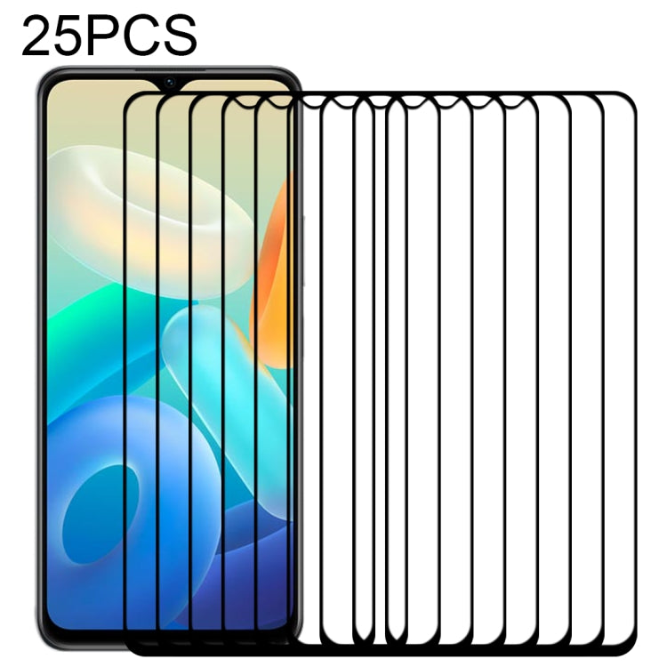 25 PCS Full Glue Cover Screen Protector Tempered Glass Film, For vivo iQOO Z5 (25 PCS), For vivo Y76s (25 PCS), For Motorola Moto G41 (25 PCS), For Motorola Moto G51 5G (25 PCS), For Motorola Moto G31 (25 PCS)