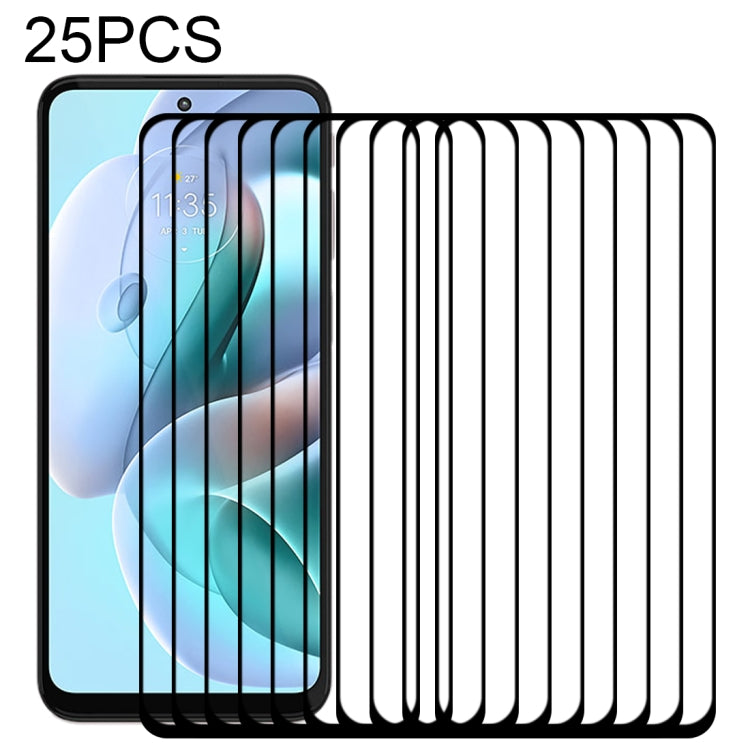 25 PCS Full Glue Cover Screen Protector Tempered Glass Film, For vivo iQOO Z5 (25 PCS), For vivo Y76s (25 PCS), For Motorola Moto G41 (25 PCS), For Motorola Moto G51 5G (25 PCS), For Motorola Moto G31 (25 PCS)