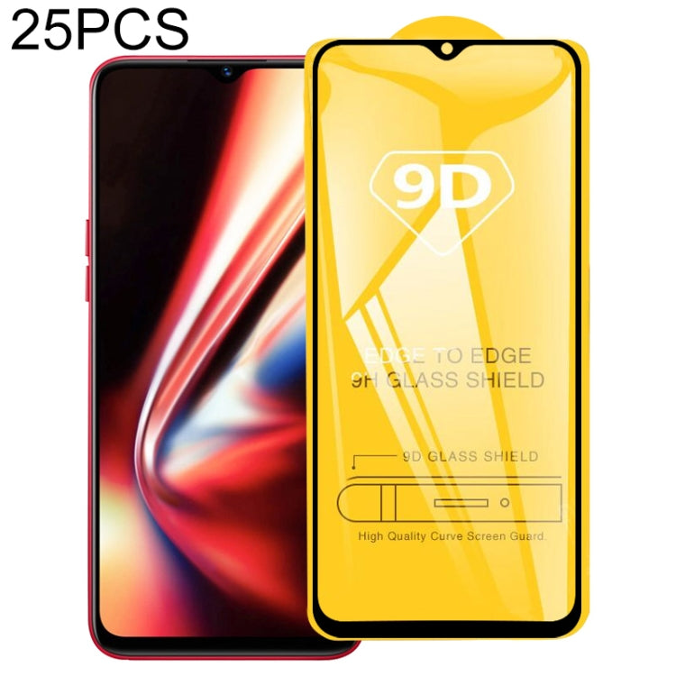 25 PCS 9D Full Glue Screen Tempered Glass Film, For vivo U10 / U3x (25 PCS), For OPPO Realme X2 (25 PCS), For vivo X50 5G (25 PCS), For OPPO Realme X3 SuperZoom (25 PCS), For vivo Y30 (25 PCS), For OPPO Reno 5G(25 PCS), For vivo Y51s (25 PCS)