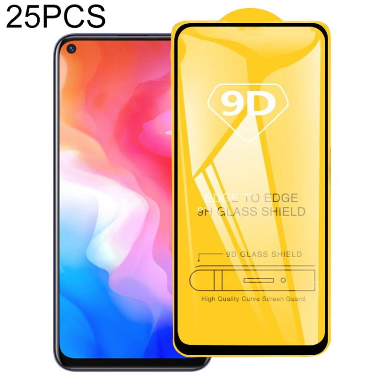 25 PCS 9D Full Glue Screen Tempered Glass Film, For vivo U10 / U3x (25 PCS), For OPPO Realme X2 (25 PCS), For vivo X50 5G (25 PCS), For OPPO Realme X3 SuperZoom (25 PCS), For vivo Y30 (25 PCS), For OPPO Reno 5G(25 PCS), For vivo Y51s (25 PCS)