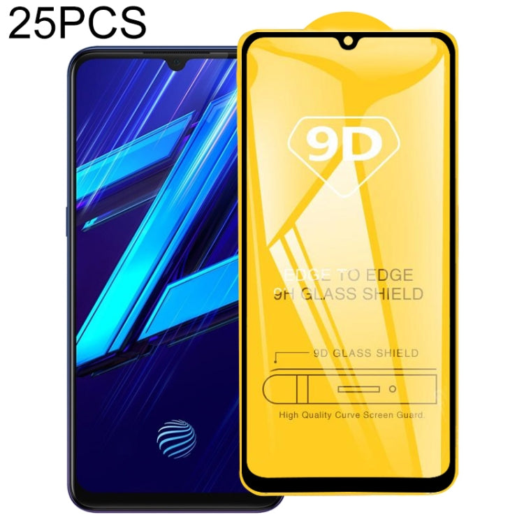 25 PCS 9D Full Glue Screen Tempered Glass Film, For vivo U10 / U3x (25 PCS), For OPPO Realme X2 (25 PCS), For vivo X50 5G (25 PCS), For OPPO Realme X3 SuperZoom (25 PCS), For vivo Y30 (25 PCS), For OPPO Reno 5G(25 PCS), For vivo Y51s (25 PCS)