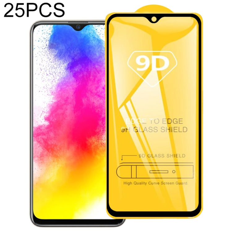 25 PCS 9D Full Glue Screen Tempered Glass Film, For vivo U10 / U3x (25 PCS), For OPPO Realme X2 (25 PCS), For vivo X50 5G (25 PCS), For OPPO Realme X3 SuperZoom (25 PCS), For vivo Y30 (25 PCS), For OPPO Reno 5G(25 PCS), For vivo Y51s (25 PCS)