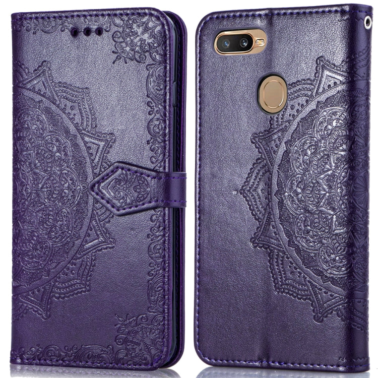 Embossed Mandala Pattern PC + TPU Horizontal Flip Leather Case with Holder &amp; Card Slots, For OPPO R17, For OPPO A3, For OPPO A5, For OPPO A7, For OPPO A83