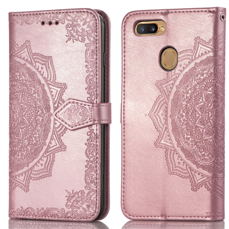 Embossed Mandala Pattern PC + TPU Horizontal Flip Leather Case with Holder &amp; Card Slots, For OPPO R17, For OPPO A3, For OPPO A5, For OPPO A7, For OPPO A83