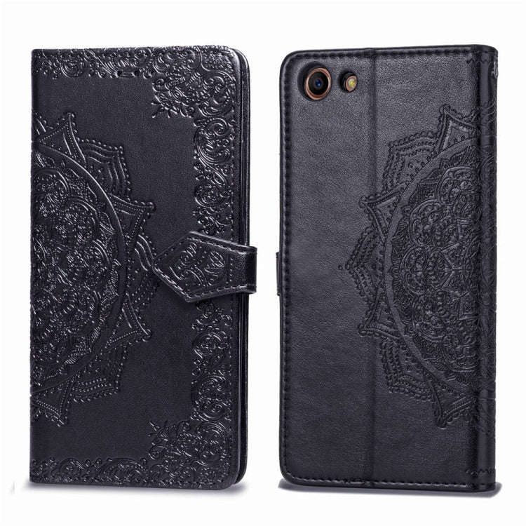 Embossed Mandala Pattern PC + TPU Horizontal Flip Leather Case with Holder &amp; Card Slots, For OPPO R17, For OPPO A3, For OPPO A5, For OPPO A7, For OPPO A83