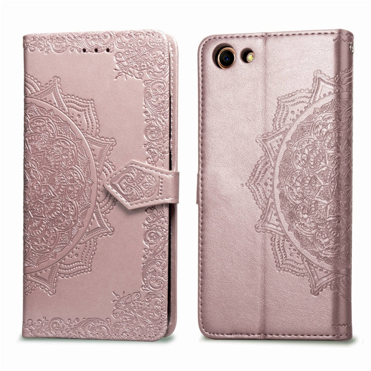 Embossed Mandala Pattern PC + TPU Horizontal Flip Leather Case with Holder &amp; Card Slots, For OPPO R17, For OPPO A3, For OPPO A5, For OPPO A7, For OPPO A83