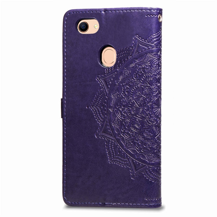 Embossed Mandala Pattern PC + TPU Horizontal Flip Leather Case with Holder & Card Slots, For OPPO F5, For OPPO F7, For OPPO F9, For OPPO F11 Pro, For OPPO F11