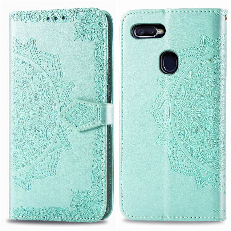 Embossed Mandala Pattern PC + TPU Horizontal Flip Leather Case with Holder & Card Slots, For OPPO F5, For OPPO F7, For OPPO F9, For OPPO F11 Pro, For OPPO F11