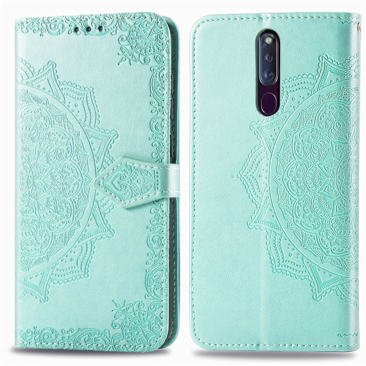 Embossed Mandala Pattern PC + TPU Horizontal Flip Leather Case with Holder & Card Slots, For OPPO F5, For OPPO F7, For OPPO F9, For OPPO F11 Pro, For OPPO F11