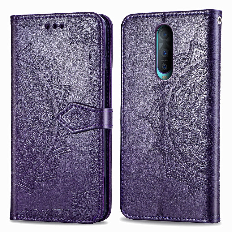 Embossed Mandala Pattern PC + TPU Horizontal Flip Leather Case with Holder & Card Slots, For OPPO R7, For OPPO R17 Pro, For OPPO Reno 10X Zoom, For OPPO Reno