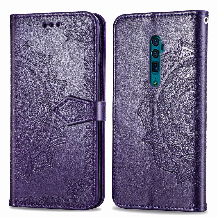 Embossed Mandala Pattern PC + TPU Horizontal Flip Leather Case with Holder & Card Slots, For OPPO R7, For OPPO R17 Pro, For OPPO Reno 10X Zoom, For OPPO Reno