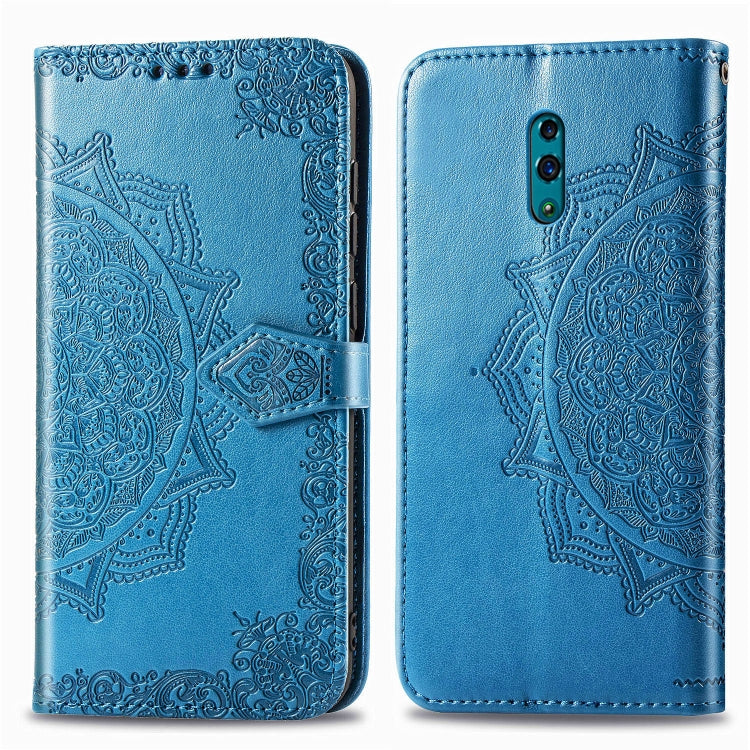 Embossed Mandala Pattern PC + TPU Horizontal Flip Leather Case with Holder & Card Slots, For OPPO R7, For OPPO R17 Pro, For OPPO Reno 10X Zoom, For OPPO Reno