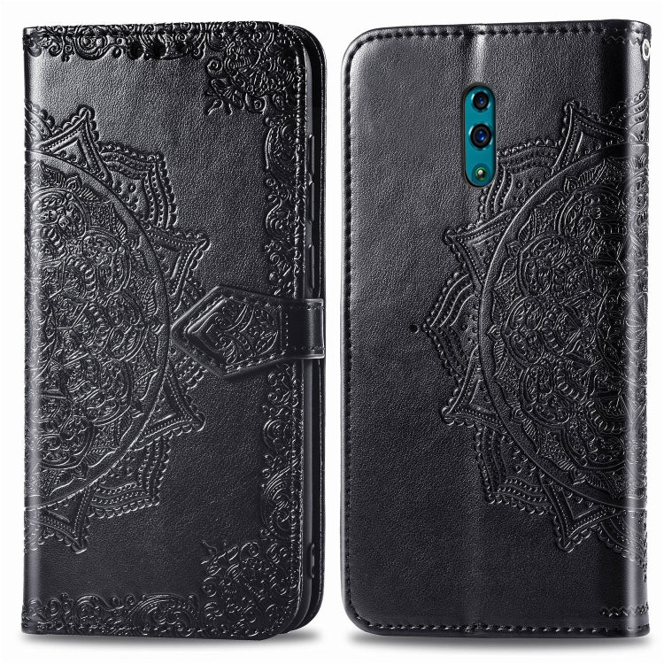 Embossed Mandala Pattern PC + TPU Horizontal Flip Leather Case with Holder & Card Slots, For OPPO R7, For OPPO R17 Pro, For OPPO Reno 10X Zoom, For OPPO Reno