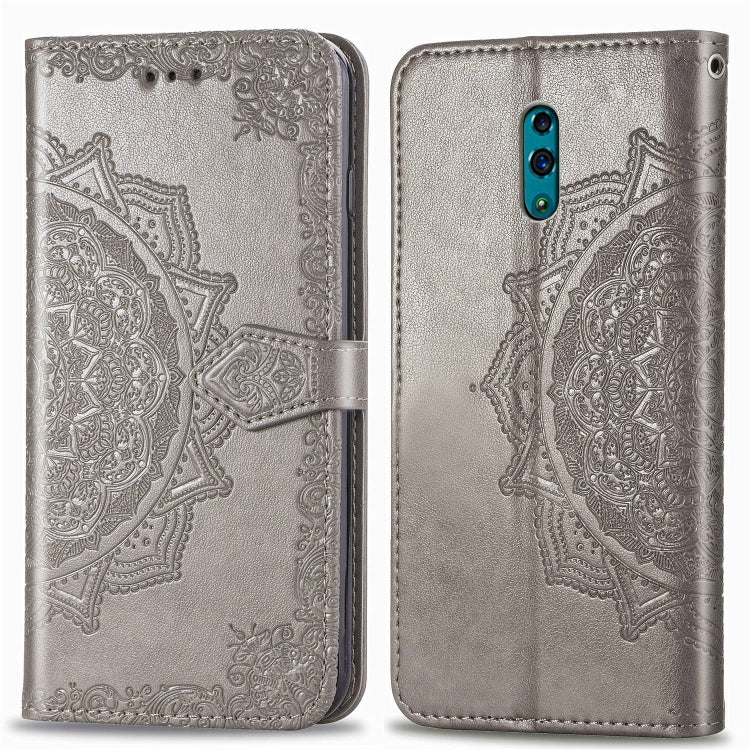 Embossed Mandala Pattern PC + TPU Horizontal Flip Leather Case with Holder & Card Slots, For OPPO R7, For OPPO R17 Pro, For OPPO Reno 10X Zoom, For OPPO Reno