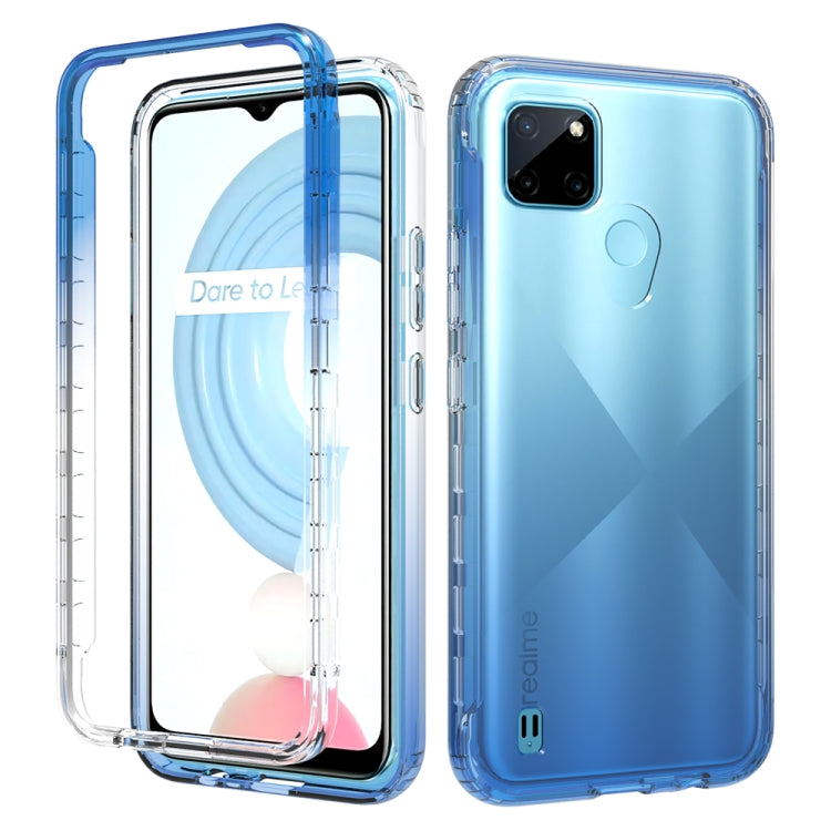 Shockproof High Transparency Two-color Gradual Change PC+TPU Candy Colors Phone Protective Case, For OPPO A16, For OPPO A54 4G, For OPPO Realme C21Y